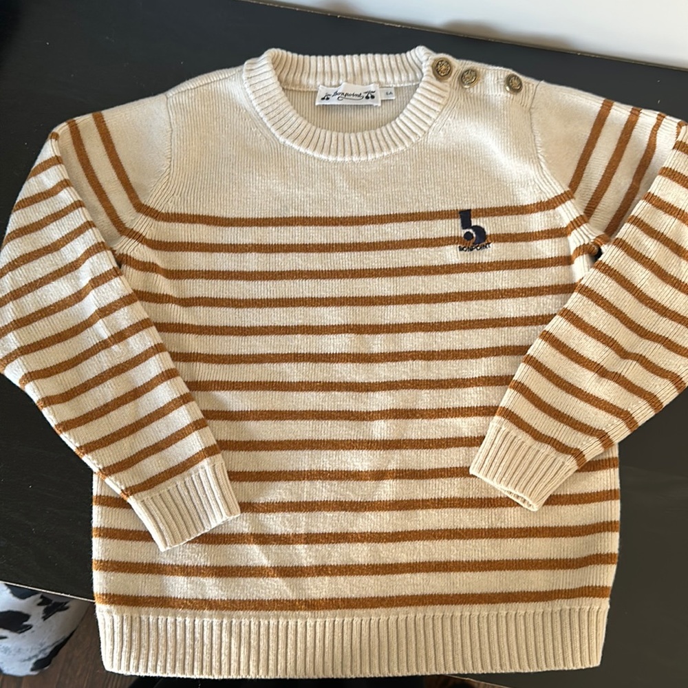 Bonpoint striped sweater. Size 6
